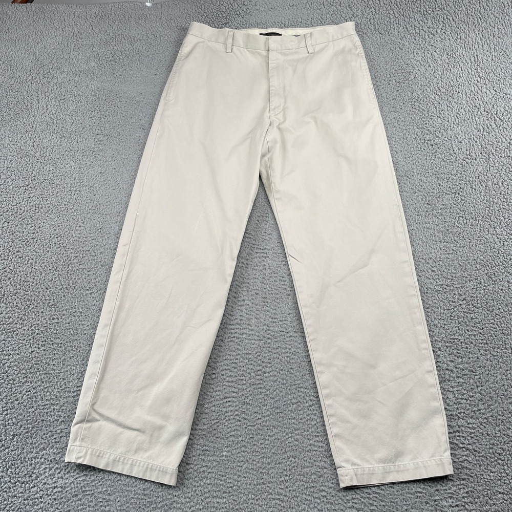 Banana Republic Pants Mens 34x31 Beige Gavin Chino Straight Leg Cotton Casual